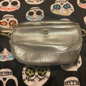 Small silver bum bag
